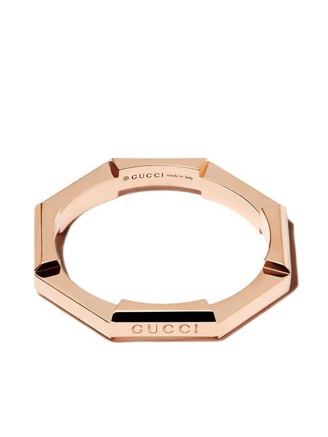 Gucci Link to Love 18K Rose Gold Ring 